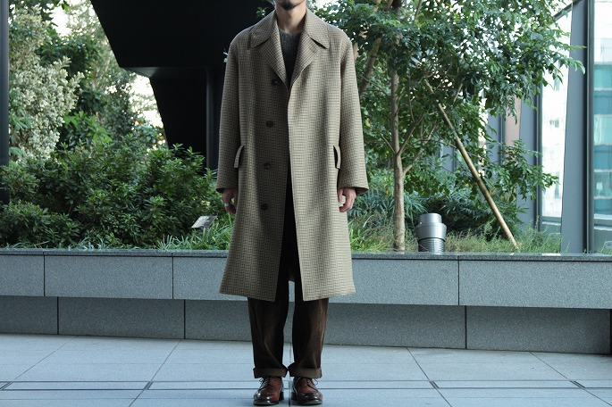 AURALEE / Double Face Check Long Coat / Yonamine - BLOOM&BRANCH