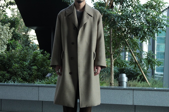 AURALEE / Double Face Check Long Coat / Yonamine - BLOOM&BRANCH