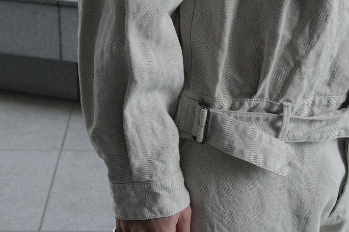 COMOLI / Linen Belted Jacket,Back Strap Pants / Yonamine 