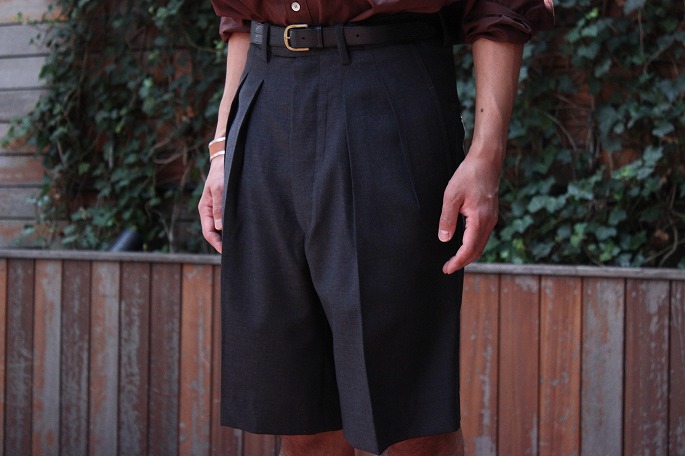 m's braque / Dress Wide Shorts Knee Length / Tomita - BLOOM&BRANCH