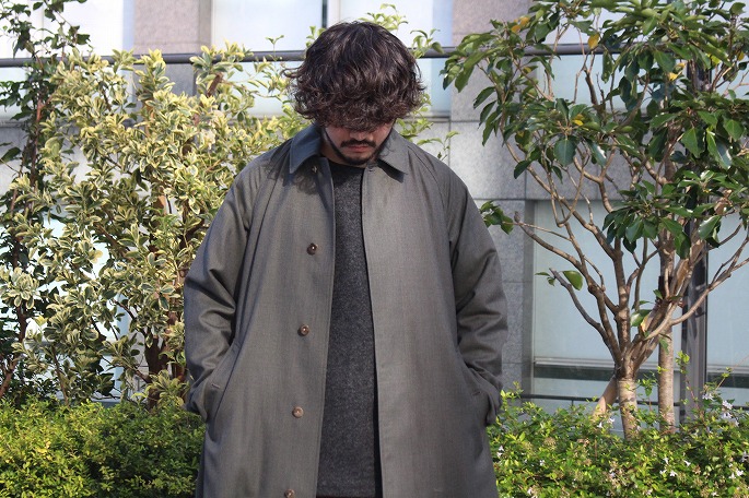 kiji WOOL BALMACAAN COAT - ステンカラーコート