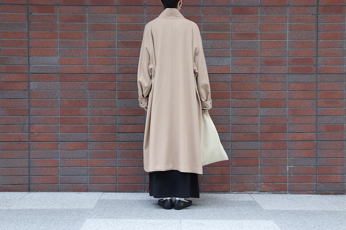 NEPLA. / Balmacaan Coat , Wool Jersey Beel Onepiece / Suzuki 