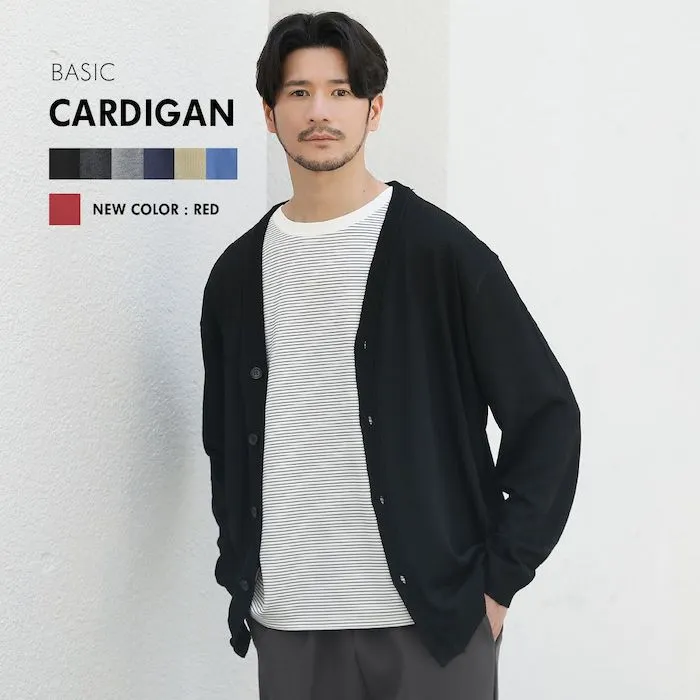 セミルーズシルエットベーシックカーディガン