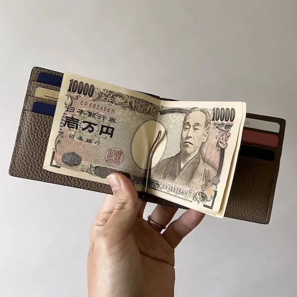 バイフォールド ビルクリップ コインケース付き