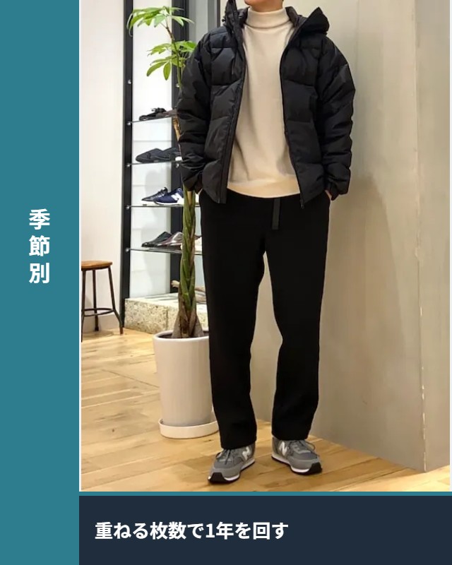 50代の1年間の着回し