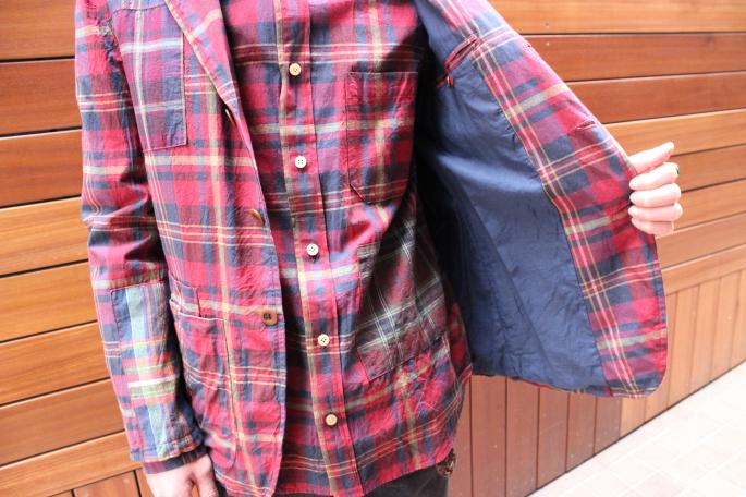 ts(s)<br />
Plaid Patches 3Button 3＋1 Patch Pocket Jacket<br />
COLOR / Red,Green<br />
SIZE / 1,2<br />
PRICE / 43,000+tax<br />
<br />
VINTAGE<br />
Levi's 501 BLACK<br />
Made in USA<br />
PRICE / 5,800+tax<br />
<br />
