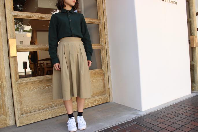 niuhans<br />
Flannel shirt<br />
COLOR / Green,Navy<br />
SIZE / 0<br />
Made in Japan<br />
PRICE / 22,000+tax<br />
<br />
Phlannel<br />
Flared skirt<br />
COLOR / Beige<br />
SIZE / 0,1<br />
Made in Japan<br />
PRICE / 18,000+tax<br />
<br />
adidas <br />
Stan smith<br />
COLOR / Green.Navy<br />
SIZE / 23.5 24 24.5 25<br />
PRICE / 13,000+tax