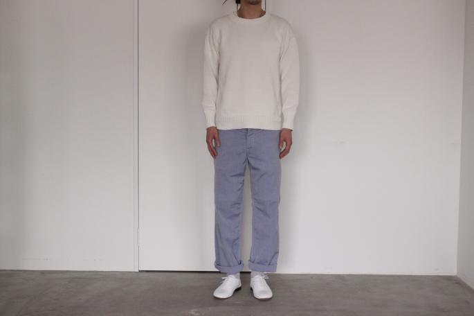 Phlannel<br />
Fine Poplin Work Trousers<br />
COLOR / Navy,Blue<br />
SIZE / M,L<br />
Made in Japan<br />
PRICE / 22.000+tax<br />
<br />
Phlannel<br />
Cotton French Linen Guernsey<br />
COLOR / White,Navy<br />
SIZE / S,M,L<br />
Made in Japan<br />
PRICE / 21.000+tax<br />
<br />
Repetto<br />
ZIZI<br />
COLOR / White,Black<br />
SIZE / 41,42,43<br />
Made in France<br />
PRICE / 38.000+tax