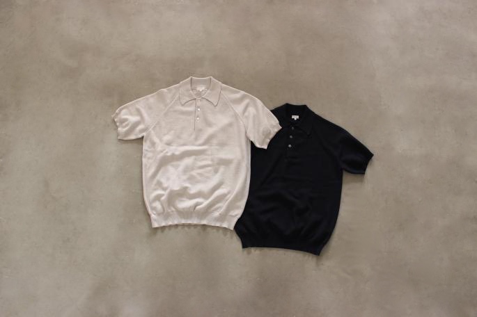 Phlannel<br />
Cotton Silk Polo Shirt <br />
COLOR / Lt.Gray,Navy<br />
SIZE / M,L<br />
Made in Japan<br />
PRICE / 21,000+tax<br />
<br />
Phlannel<br />
West Point Trousers<br />
COLOR / Beige<br />
SIZE / S,M,L<br />
Made in Japan<br />
PRICE / 18,000+tax<br />
<br />
YOUNG&OLSEN The DRYGOODS STORE <br />
Gymnastic Shoes <br />
COLOR / White,Indigo<br />
SIZE / 26,27<br />
Made in Japan<br />
PRICE / 13,000+tax