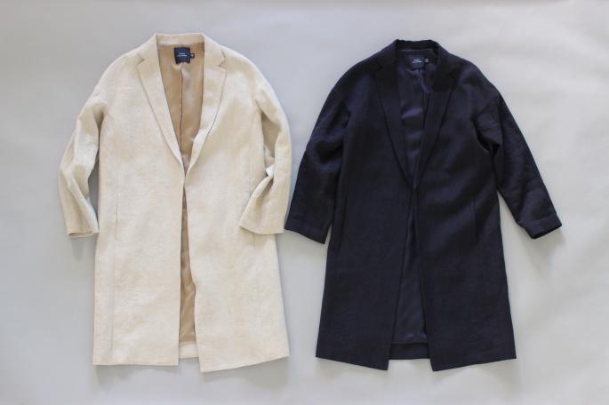 HEIGHT / 159cm<br />
WEAR SIZE / 34<br />
<br />
SOSO PHLANNEL<br />
Linen Coat <br />
COLOR / Navy,Beige<br />
SIZE / 34,36<br />
PRICE / 54,000+tax<br />
<br />
Phannel<br />
West Point Wide Trousers<br />
COLOR /White,Beige<br />
SIZE / 0,1<br />
PRICE / 19,000+tax<br />
<br />
Suvin Cotton Pocket T-shirt <br />
COLOR / White,Gray,Navy,Black<br />
SIZE / 0,1<br />
PRICE / 9,500+tax<br />
<br />
Made In Japan