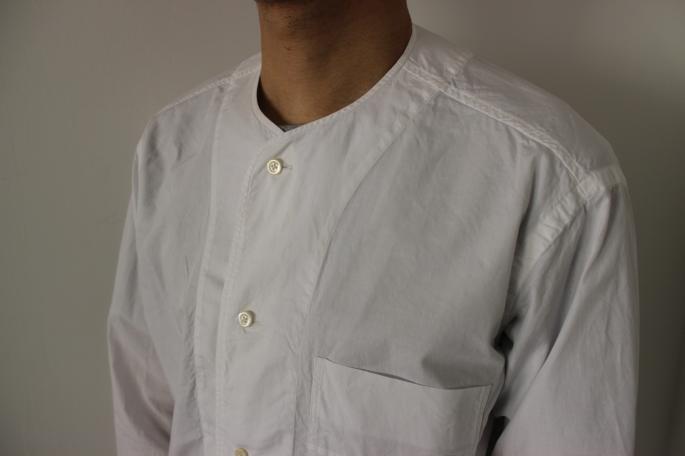 HEIGHT / 169cm<br />
WEAR SIZE / M<br />
<br />
Phlannel <br />
Fine Poplin Sleeping Shirt <br />
COLOR / White,Sax<br />
SIZE / S,M,L<br />
Made In Japan<br />
PRICE / 20,000+tax<br />
<br />
