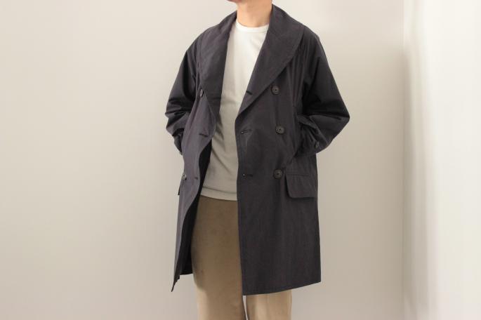 HEIGHT / 168cm<br />
WEAR SIZE / 1<br />
<br />
COMOLI <br />
Mackinaw Coat<br />
COLOR / Navy<br />
SIZE / 1,2<br />
PRICE / 74,000+tax<br />
<br />
Made in Japan<br />
