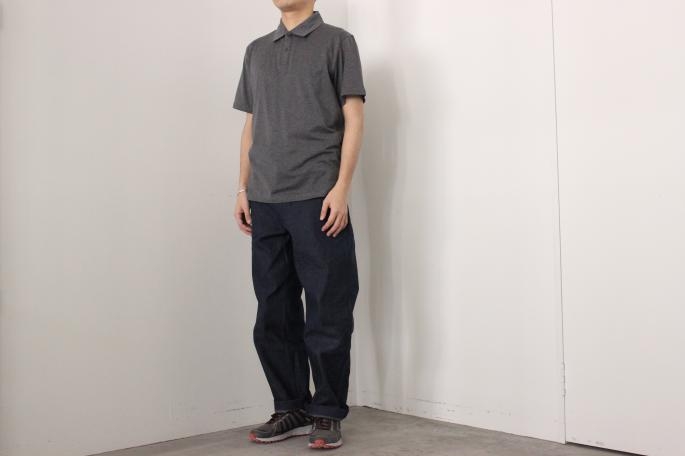 HEIGHT / 168㎝<br />
WEAR SIZE / L<br />
<br />
SUNSPEL<br />
Polo<br />
COLOR / Gray,Green<br />
SIZE / M,L<br />
Made in england<br />
PRICE / 14,000+tax<br />
<br />
COMOLI<br />
Belted Denim Pants<br />
COLOR / Navy,Sax<br />
SIZE / 1,2<br />
Made in japan<br />
PRICE / 27,000+tax