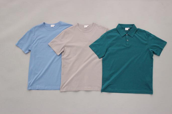 HEIGHT / 168㎝<br />
WEAR SIZE / L<br />
<br />
SUNSPEL<br />
Polo<br />
COLOR / Gray,Green<br />
SIZE / M,L<br />
Made in england<br />
PRICE / 14,000+tax<br />
<br />
COMOLI<br />
Belted Denim Pants<br />
COLOR / Navy,Sax<br />
SIZE / 1,2<br />
Made in japan<br />
PRICE / 27,000+tax