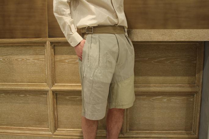 HEIGHT / 175cm<br />
WEAR SIZE / S<br />
<br />
Rebuild by Needles<br />
Ghurka Shorts<br />
COLOR / Khaki<br />
SIZE / S<br />
Made In Japan<br />
PRICE / 29,000＋tax<br />
<br />
COMOLI<br />
Band Collar Shirts<br />
COLOR / Pin Stripe,Sax,Green<br />
SIZE / 1,2<br />
Made In Japan<br />
PRICE / 22,000＋tax<br />
 <br />
HEREU<br />
Rander<br />
COLOR / Black<br />
SIZE / 40,41,42<br />
Made In Spain<br />
PRICE / 54,000＋tax<br />
<br />
ayame<br />
Admiral<br />
COLOR / Cuba,Dalmatian,Shell<br />
SIZE / Free<br />
Made In Japan<br />
PRICE / 33,000+tax<br />
