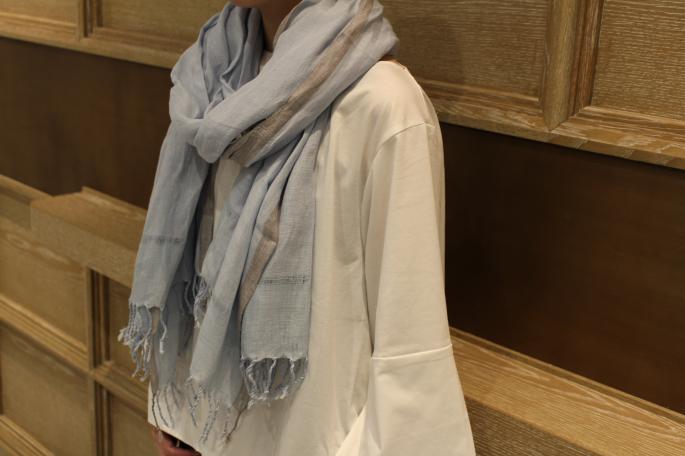 HIGHT / 165cm<br />
WEAR SIZE / XS<br />
<br />
Khadi and Co<br />
Shawl KPS<br />
COLOR / Sky,Indigo,White<br />
SIZE / Free<br />
Made In India<br />
PRICE / 22,000+tax<br />
<br />
ADAM<br />
Big T-Shirt	<br />
COLOR / Black,White	<br />
SIZE / Free	<br />
PRICE / 22,000+tax<br />
<br />
Needles<br />
String Arrow EasyPant -R/C Sateen/ Fine Pattern<br />
COLOR / Ourole,Brown<br />
SIZE / XS<br />
PRICE / 28,000+tax<br />
<br />
KATIM<br />
Scala<br />
COLOR / Brown,Wine,Black<br />
SIZE / 35.5,36,36.5,37,37.5,38<br />
PRICE / 48,000+tax<br />
<br />
Made In Japan