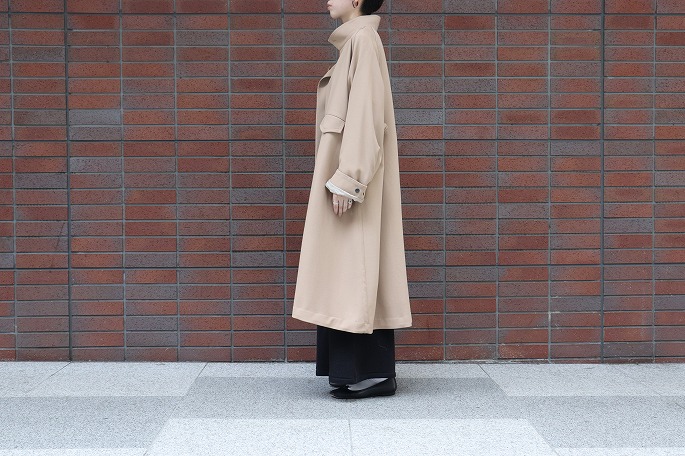 UNUSED】HERRINGBONE GOWN COAT 189C コート-