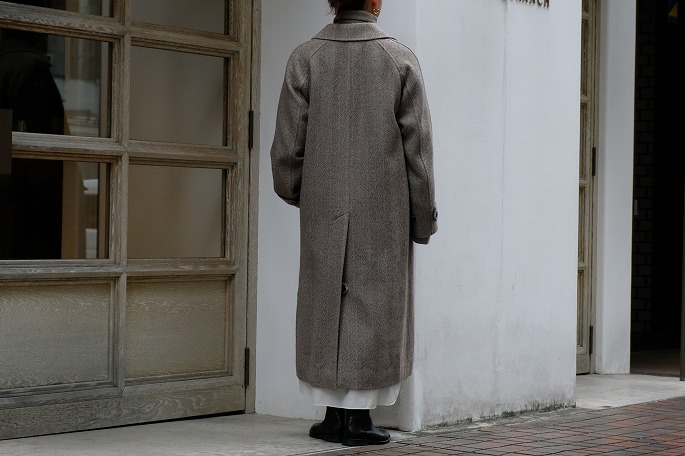 桜舞う季節 phlannelフランネルArles Wool Tweed Coatコート