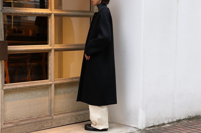 YLEVE SUPER 100's MELTON N/C COAT クリアランス通販 www.m