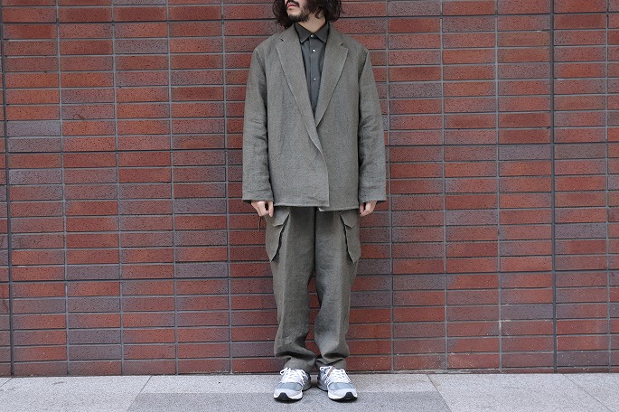 blurhms for BLOOMBRANCH / Wash Linen Cardigan Jacket , Side String 6P Pants  / 21.2.6- Release / Ogawa - BLOOMBRANCH