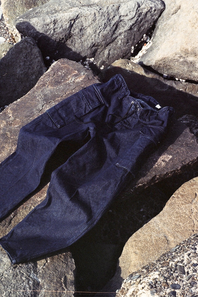 KAPTAIN SUNSHINE for BLOOM&BRANCH / 43 Fatigue Denim Trousers 